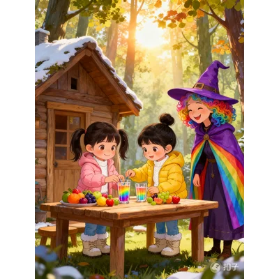 莉莉和欣欣的彩虹果汁店