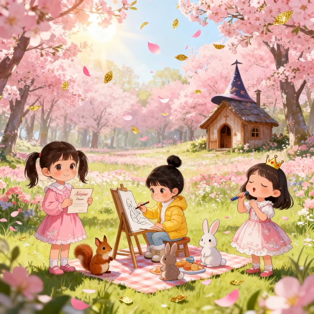 三个好朋友的春日茶会